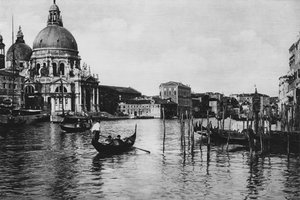 Venedik, Selam Kilisesi (s / b fotoğraf) by Italian Photographer