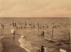 Venedik / Venice: Lido, Bagni di Mare (renkli fotoğraf) by Italian Photographer