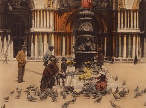 Venedik / Venice: Piccioni (renkli fotoğraf) by Italian Photographer