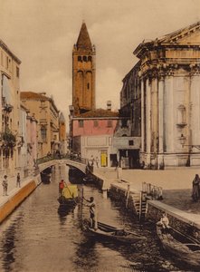Venezia / Venedik: Rio S Barnaba (renkli fotoğraf) by Italian Photographer
