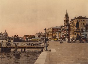Venezia / Venedik: Riva degli Schiavoni (renkli fotoğraf) by Italian Photographer