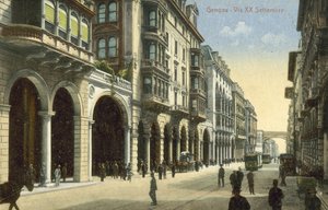 Via XX Settembre, Cenova (renkli fotoğraf)