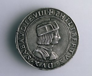 4-Teston sikkesi (ön yüz), Savoylu II. Philibert (1497-1504), 15.-16. yüzyıl (gümüş) (ters taraf için bkz. 165733)