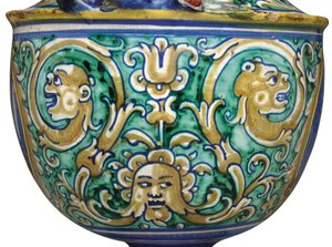 Bir Deruta maiolica iki kulplu vazo, c.1525-50 by Italian School