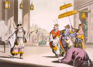 Açık havada bir tiyatro performansı, c.1820