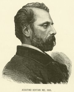 Agostino Bertani 1860 yılında (gravür) by Italian School