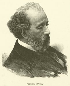 Alberto Mario (gravür) by Italian School
