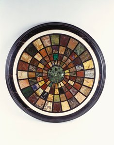 Bir İtalyan numunesi mermer masa üstü, 19. yüzyıl by Italian School