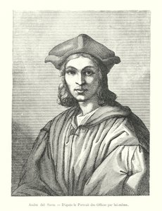 Andre del Sarte, Kendi Yaptığı Uffizi Portresinden Sonra (gravür) by Italian School