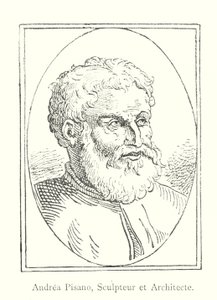 Andrea Pisano, Heykeltıraş ve Mimar (gravür) by Italian School
