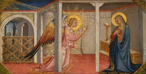 Müjde, Floransa, 15. yüzyılın ortaları (panelde mizaç) by Italian School