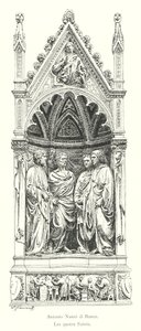 Antonio Nanni di Banco, Dört Aziz (gravür) by Italian School