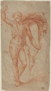 Apollo, c.1510-1540 (kırmızı tebeşir) by Italian School