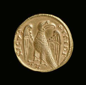 Augustalis of Frederick II (1198-1250), Sicilya Krallığı ve Güney İtalya, Messina Mint, 1231-50 (ters) (altın) (ön yüz için bkz. 168052) by Italian School