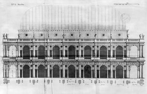 Andrea Palladio (1508-80) tarafından tasarlanan Vicenza