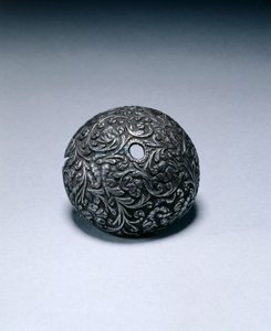Çakmaklı tabancadan alın başlığı, c.1650-60 (çelik) by Italian School