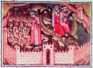 Canto XVII Four Sodomites: Dante ve Virgil, Geryon