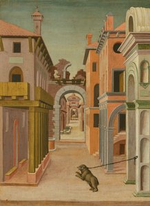 Şehir manzarası (resim) by Italian School