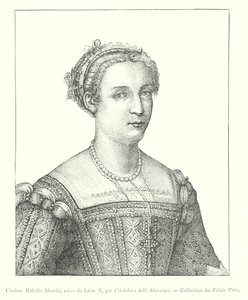 Clarisse Ridolfo Altoviti, yeğeni de Leon X, par Cristoforo dell 'Altissimo, Collection du Palais Pitti (gravür) by Italian School