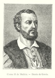 Cosimo II de Medicis, Dessin de Garcia (gravür) by Italian School