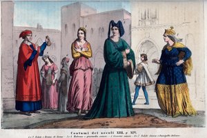 XIII ve XIV yüzyıl arasında Siena