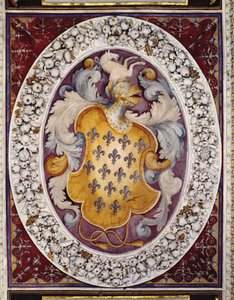 Farnese ailesinin arması (fresk) by Italian School
