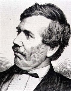 David Livingstone (1813-73) İskoç Misyoner ve Afrika Kaşifi (gravür) by Italian School