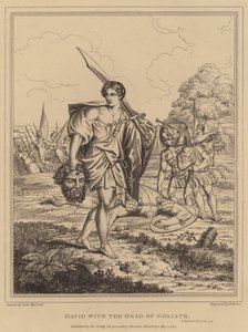 Goliath Başkanı ile David by Italian School