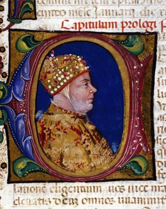 Doge Antonio Venier, 1382'nin ışıklı portresi, by Italian School