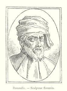 Donatello, Floransalı heykeltıraş (gravür) by Italian School