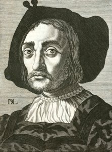 Donato Bramante, İtalyan Rönesans mimarı (gravür) by Italian School