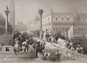 Challis tarafından oyulmuş Doge, Venedik, Biniş by Italian School