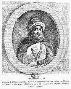 Emir Fahreddin II (gravür) by Italian School
