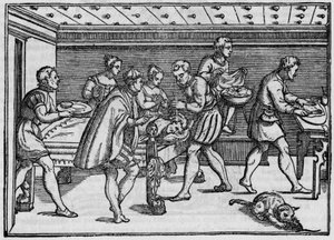 İtalyan cerrah Giovanni Andrea dalla Croce tarafından "" Della Cirurgia "" "(Ameliyatta) içinde 1574 gravürü. by Italian School