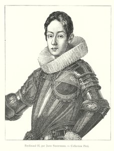 Ferdinand II, Juste Sustermans, Pitti Koleksiyonu (gravür) by Italian School