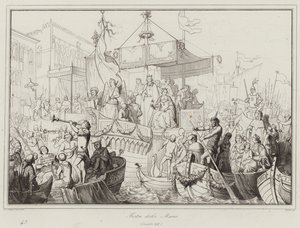Festa delle Marie, 13. yüzyıl (gravür) by Italian School