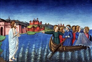Fol.134r Öğrenciler Galile Gölü
