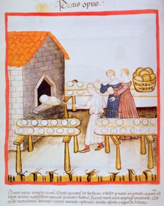 Fol.63v Kahverengi Ekmek Pişirme, Tacuinum Sanitatis