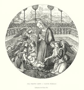 Fra Filippo Lippi, Kutsal Aile, Pitti Sarayı Koleksiyonu (gravür) by Italian School
