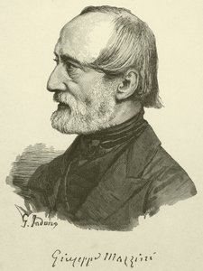 Giuseppe Mazzini (gravür) by Italian School