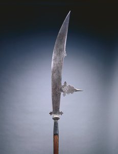 Glaive, Venedik, c.1600-20 (çelik ve ahşap) by Italian School