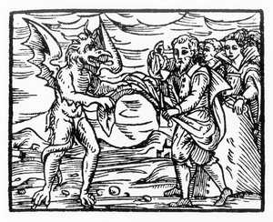 Şeytana Saygı, 19. yüzyılın sonlarında yayınlanan Sihir Tarihinde kullanılan Fr M Guaccius, Milan 1608, Compendium Maleticarum