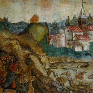 Deniz kuruyacak, Yuhanna Vahiyinin ayrıntıları by Italian School