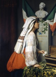 Luigi Riva tarafından Ekim 1870 İtalyan Referandum by Italian School