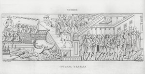 La Colonna Trajana, Trajan Sütunu (gravür) by Italian School