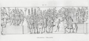 La Colonna Trajana, Trajan Sütunu (gravür) by Italian School