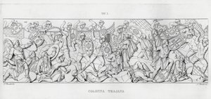 La Colonna Trajana, Trajan Sütunu (gravür) by Italian School