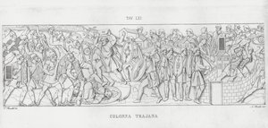 La Colonna Trajana, Trajan Sütunu (gravür) by Italian School