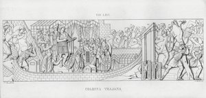 La Colonna Trajana, Trajan Sütunu (gravür) by Italian School