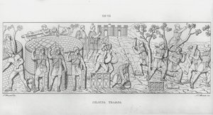 La Colonna Trajana, Trajan Sütunu (gravür) by Italian School